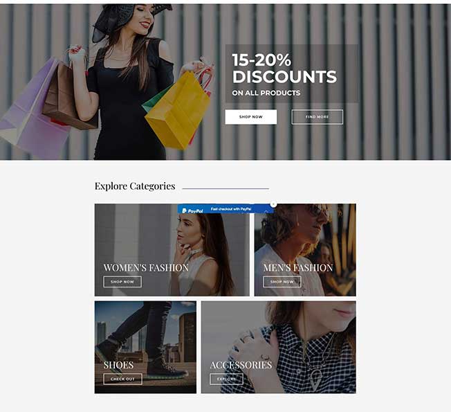 طراحی وبسایت فروشگاه و تولیدی لباس در زام دیزاین