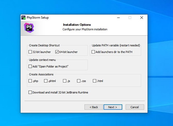 phpstorm step 3