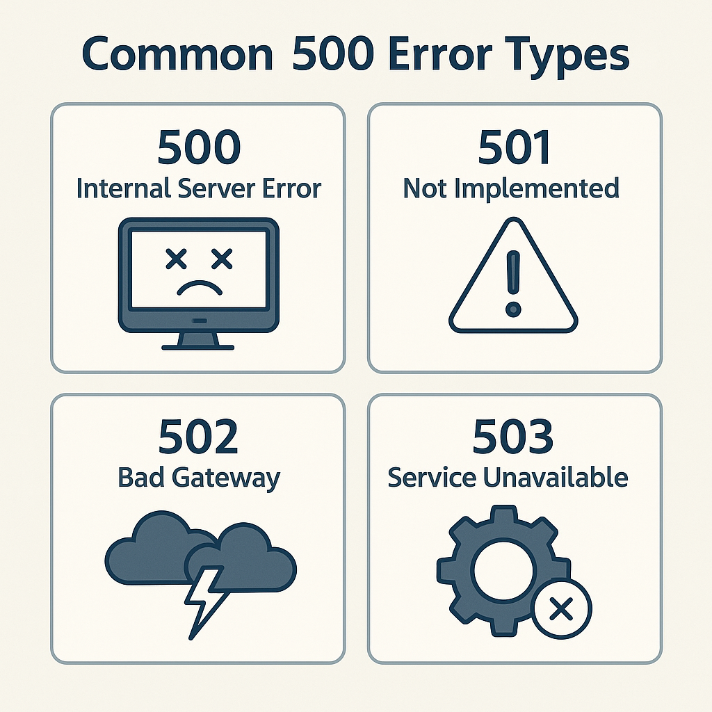 Common 500 Error Types