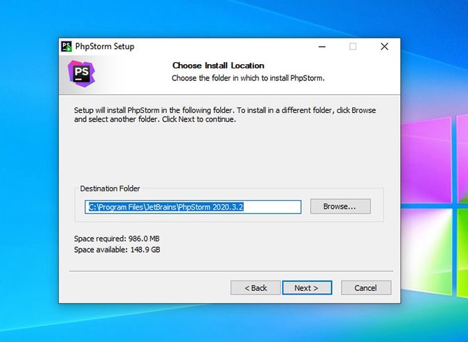 phpstorm step 2